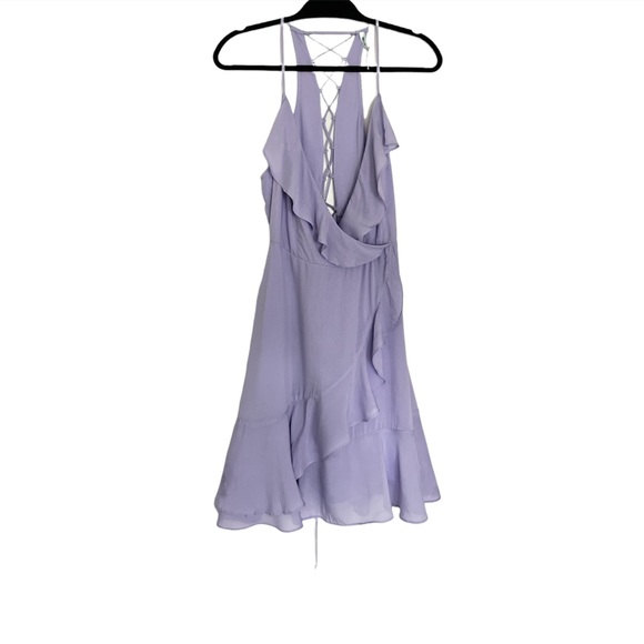 NWT Urban Outfitters Kimchi Blue swing ruffle dress in lavender sz 6. - Picture 2 of 5